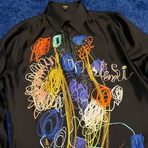 Fendi Shirt NERO 42 EU (16.5)